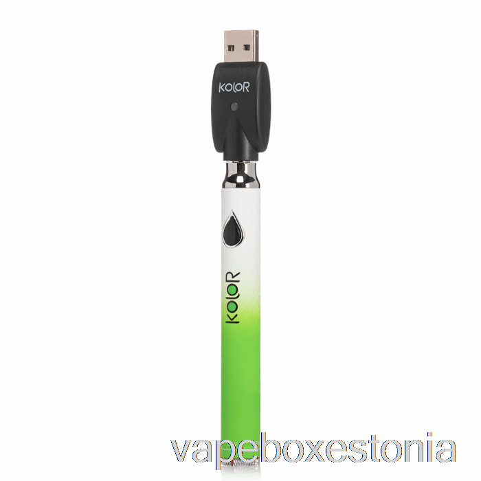 Vape Box Estonia Leaf Buddi Kolor Twist Slim 650mah Aku Roheline